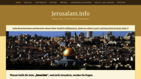 What Jerusalam.info website looked like in 2020 (3 years ago)