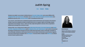 What Judithspirig.com website looked like in 2020 (3 years ago)