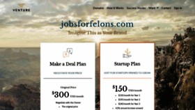 What Jobsforfelons.com website looked like in 2020 (3 years ago)
