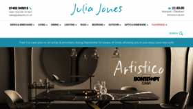 What Juliajones.co.uk website looked like in 2020 (3 years ago)