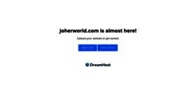 What Joherworld.com website looked like in 2020 (3 years ago)