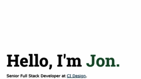 What Jontetzlaff.com website looked like in 2020 (3 years ago)