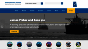 What James-fisher.com website looked like in 2020 (4 years ago)