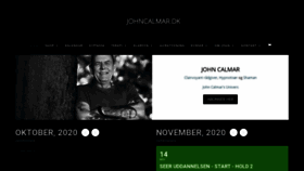 What Johncalmar.dk website looked like in 2020 (3 years ago)