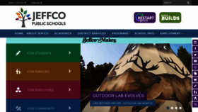 What Jeffco.k12.co.us website looked like in 2020 (3 years ago)