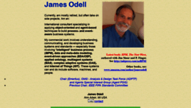 What Jamesodell.com website looked like in 2020 (3 years ago)