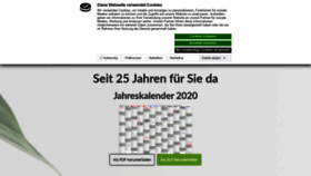 What Jahreskalender.com website looked like in 2020 (3 years ago)