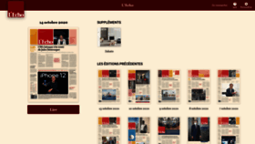 What Journal.lecho.be website looked like in 2020 (3 years ago)