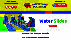 What Jumpnpartyca.com website looked like in 2020 (3 years ago)