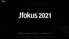 What Jfokus.se website looked like in 2020 (3 years ago)