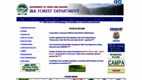 What Jkforest.gov.in website looked like in 2020 (3 years ago)