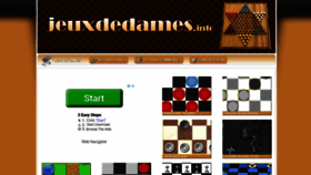What Jeuxdedames.fr website looked like in 2020 (3 years ago)