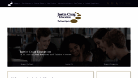 What Justincraig.ac.uk website looked like in 2020 (3 years ago)