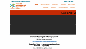 What Joics.org website looked like in 2020 (3 years ago)
