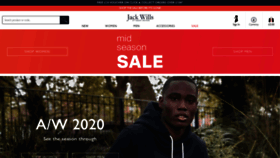 What Jackwills.com website looked like in 2020 (3 years ago)