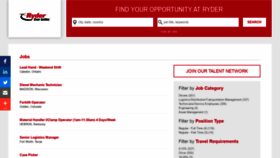 What Jobs.ryder.com website looked like in 2020 (3 years ago)