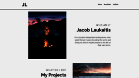 What Jacoblaukaitis.com website looked like in 2020 (3 years ago)