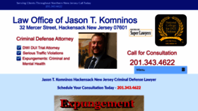 What Jasonkomninos.com website looked like in 2020 (3 years ago)