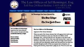 What Jefhenninger.com website looked like in 2020 (3 years ago)