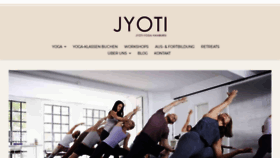 What Jyoti-yoga.de website looked like in 2020 (3 years ago)