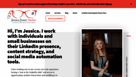 What Jessicajonesonline.com website looked like in 2020 (3 years ago)