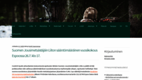 What Jousimetsastys.fi website looked like in 2020 (3 years ago)