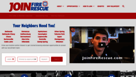 What Joinfirerescue.com website looked like in 2020 (3 years ago)