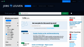 What Jobsinleuven.com website looked like in 2020 (3 years ago)