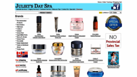 What Julietsdayspa.com website looked like in 2020 (3 years ago)