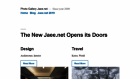 What Jaee.net website looked like in 2020 (3 years ago)
