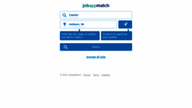 What Jobappmatch.org website looked like in 2020 (3 years ago)