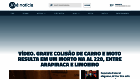 What Jaenoticia.com.br website looked like in 2020 (3 years ago)