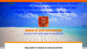 What Jesusisoursalvation.com website looked like in 2020 (3 years ago)