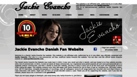 What Jackie-evancho.dk website looked like in 2020 (3 years ago)