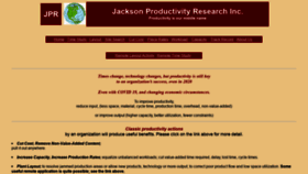 What Jacksonproductivity.com website looked like in 2020 (3 years ago)