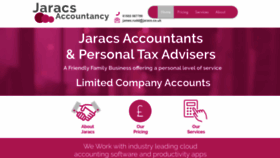 What Jaracs.co.uk website looked like in 2020 (3 years ago)