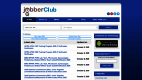 What Jobberclub.com website looked like in 2020 (3 years ago)