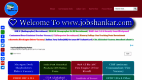 What Jobshankar.com website looked like in 2020 (3 years ago)