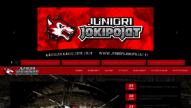 What Juniorijokipojat.fi website looked like in 2020 (3 years ago)