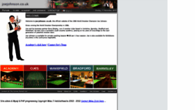What Joejohnson.co.uk website looked like in 2020 (4 years ago)