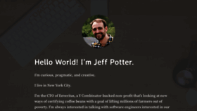 What Jeffpotter.org website looked like in 2020 (3 years ago)