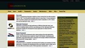 What Javawebtutor.com website looked like in 2020 (3 years ago)