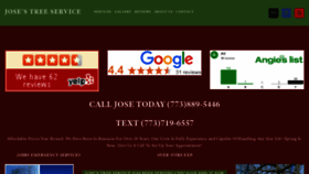 What Josestreeservices.com website looked like in 2020 (3 years ago)