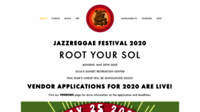 What Jazzreggaefest.com website looked like in 2020 (3 years ago)