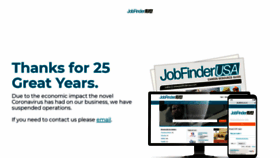 What Jobfinderusa.com website looked like in 2020 (3 years ago)