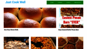 What Justcookwell.com website looked like in 2020 (5 years ago)