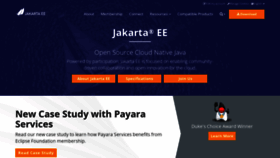 What Jakarta.ee website looked like in 2020 (3 years ago)