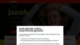 What Jaaah.nl website looked like in 2020 (3 years ago)