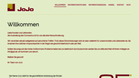 What Jojo.de website looked like in 2020 (3 years ago)