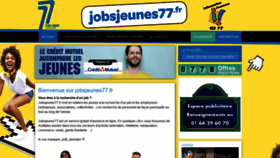 What Jobsjeunes77.fr website looked like in 2020 (3 years ago)